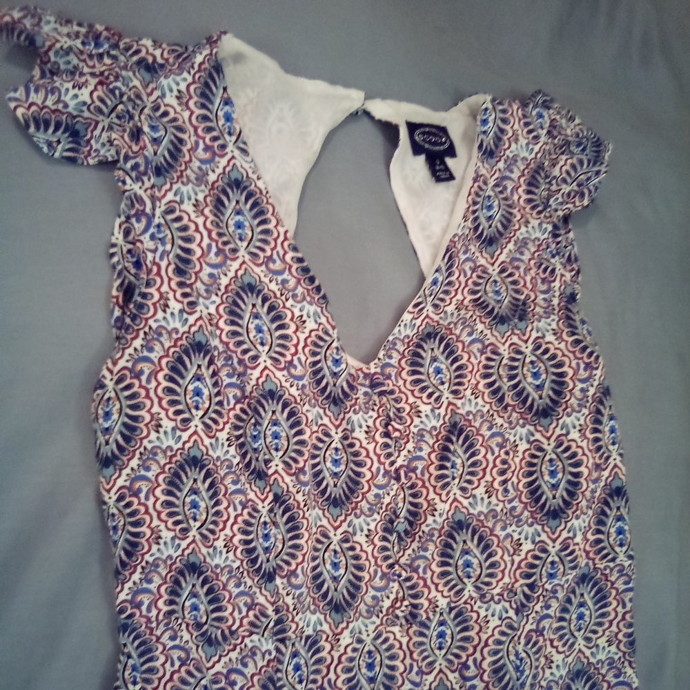 Scoop Dress Colorful Pattern - Picture 3 of 6